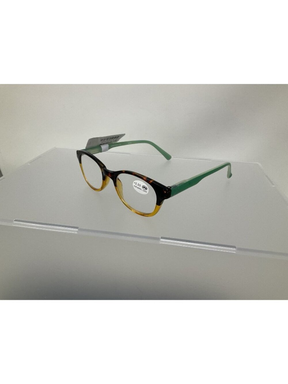 Peepers by PeeperSpecs 727 High IQ Reading Glasses Tortoise/green +2.50